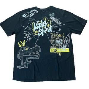 Southpole King of the Street Graphic T-Shirt Black 2XL Urban Streetwear